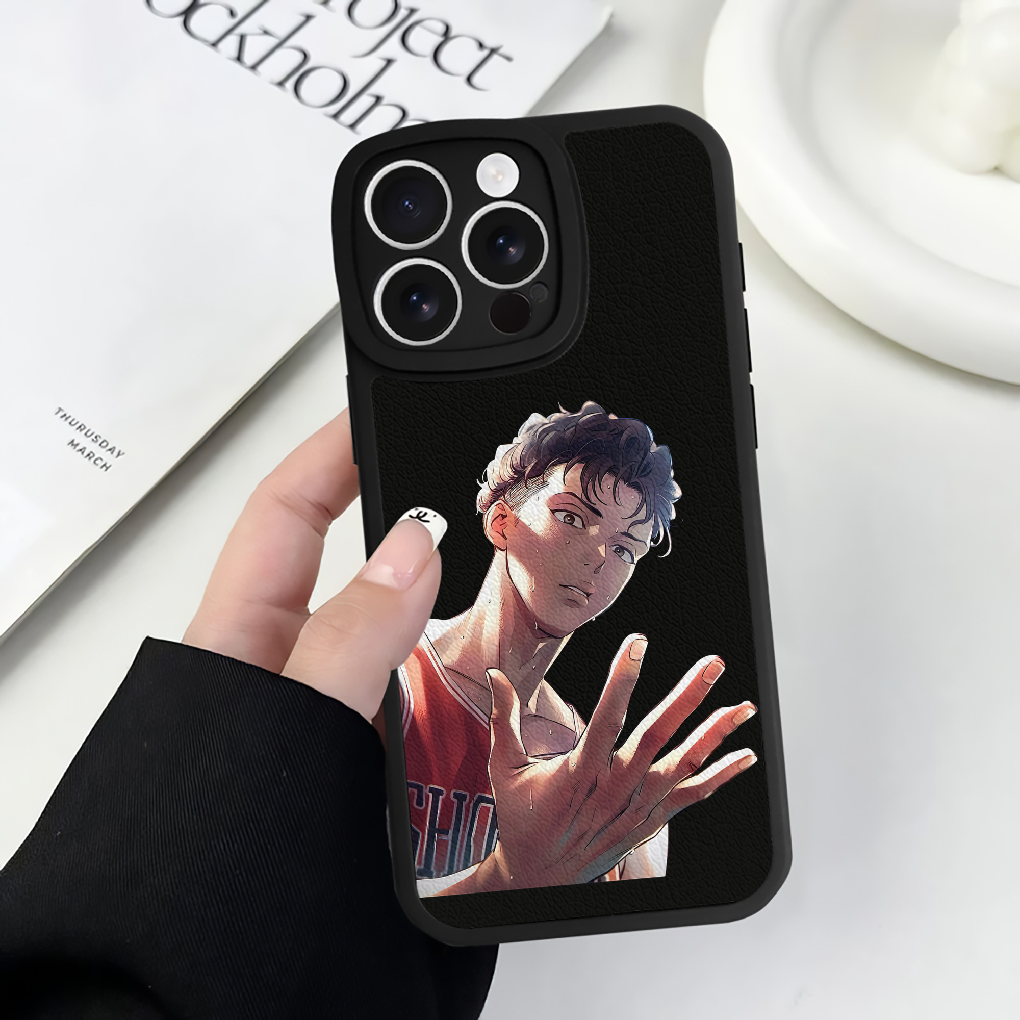 （画像用） SLAM DUNK／スラムダンク 【iPhone 16シリーズ対応】シリコンスマホケース（レザー調） 材質：シリコン